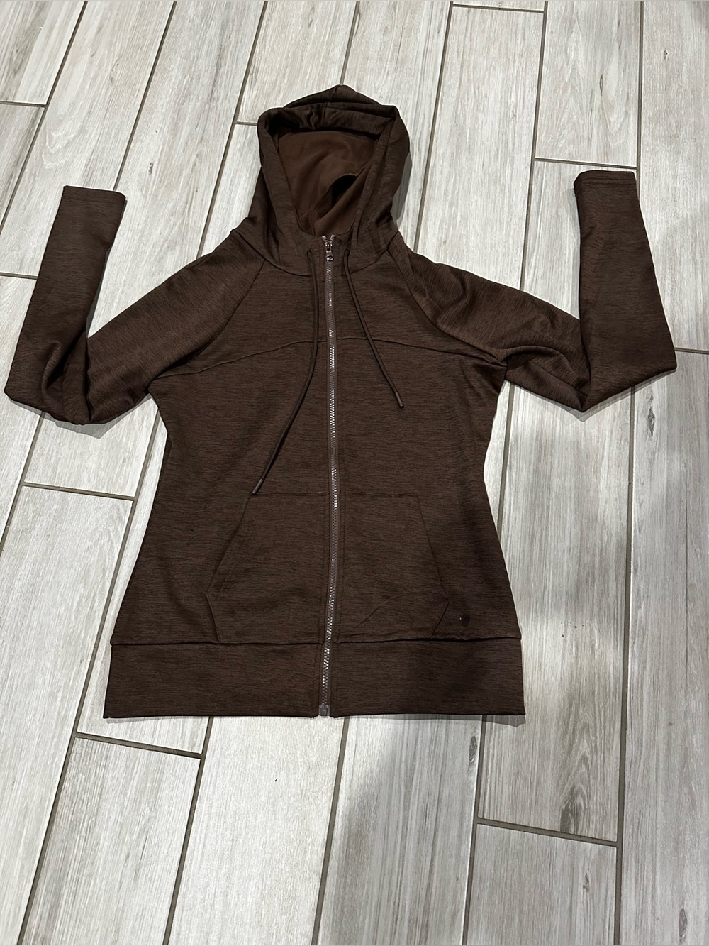 BearPaw Women's Dark Chocolate Brown Full-Zip Hoodie